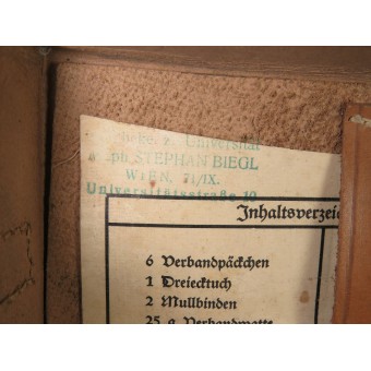 Saksalainen Luftschutz Sanittatstasche, lääketieteellinen pussi. Espenlaub militaria