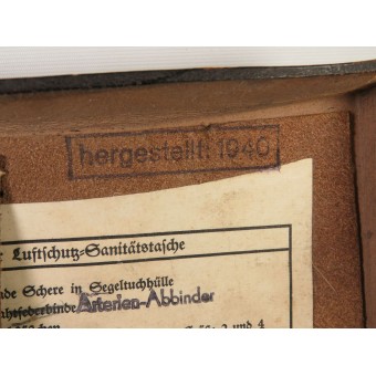 Duitse Luftschutz Sanitätstasche, medisch zakje. Espenlaub militaria