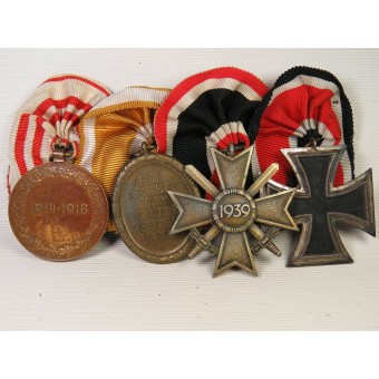 Die Medaillenleiste mit dem Eisernen Kreuz 1939. Espenlaub militaria
