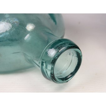 Bluish glass RKKA water bottle. Espenlaub militaria