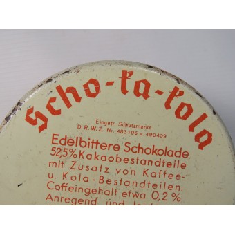 Scho-ka-cola lattina di cioccolato per la Wehrmacht. 1941. Espenlaub militaria