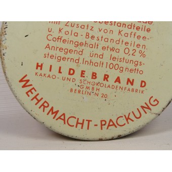 Scho-ka-cola lattina di cioccolato per la Wehrmacht. 1941. Espenlaub militaria