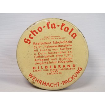 Scho-ka-Kola-suklaa-tina Wehrmachtille. 1941. Espenlaub militaria
