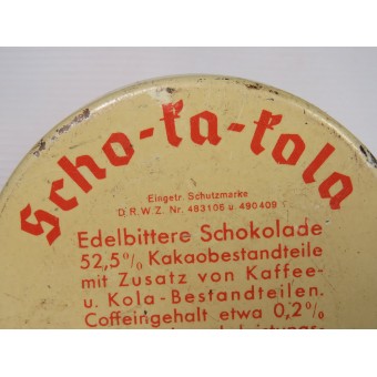 Scho-ka-kola chokladburk för Wehrmacht. 1941. Espenlaub militaria