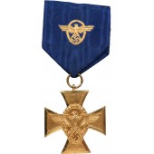 1st Class Police Cross för lång tjänstgöring. Polizei-Dienstauszeichnung 1. Stufe