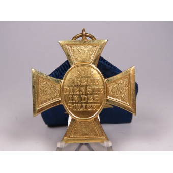 1st Class Police Cross för lång tjänstgöring. Polizei-Dienstauszeichnung 1. Stufe. Espenlaub militaria