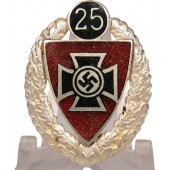 25 års medlemskap i Deutscher Reichskriegerbund Kyffhäuser- DRKB