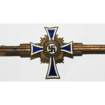 3e Reich Broche Miniatuur van Duitse Moeder Kruis 1938, 3e klas. Espenlaub militaria