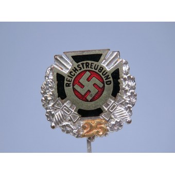 3rd Reich Reichstreubund former professional soldiers member pin for 25 years. Espenlaub militaria