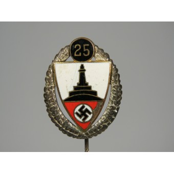 DRKB 25 vuoden jäsenmerkki. Hopeinen messinki. Espenlaub militaria