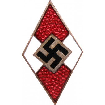 Hitler Youth M1/128 RZM member badge, issued before January 1939. Espenlaub militaria