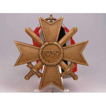 Крест KVK 1939 2Klasse с мечами. Grossmann & Co. Wien. Espenlaub militaria