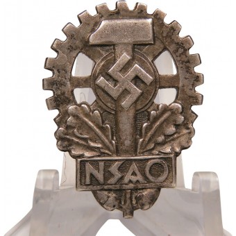 Nationalsozialistische Vereinigung Deutscher Arbeitsopfer (NSAO) Mitgliedschaftsabzeichen. Espenlaub militaria