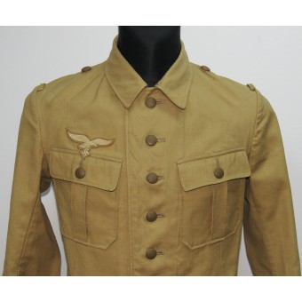 DAK Tropical Luftwaffe tunic. Almost never worn condition. Espenlaub militaria