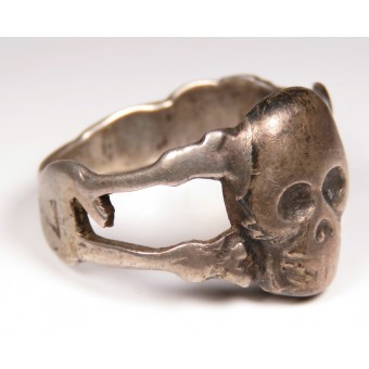 Un anello tradizionale con il cranio - Battaglione della morte dellesercito imperiale russa. Espenlaub militaria