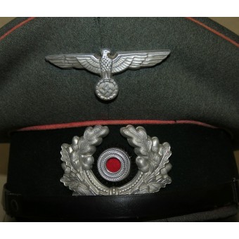 Cappello a visiera Panzer per gli arruolati del 7° reggimento corazzato della Wehrmacht. Espenlaub militaria