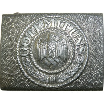 Wehrmacht aluminum buckle for the dress or walk out uniform of the enlisted ranks. Espenlaub militaria