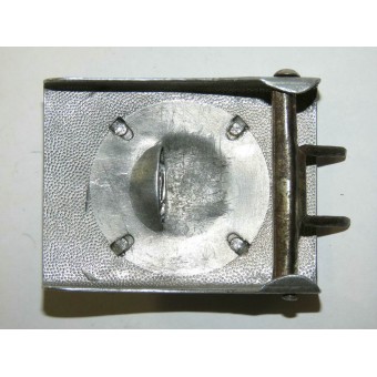 Wehrmacht aluminum buckle for the dress or walk out uniform of the enlisted ranks. Espenlaub militaria