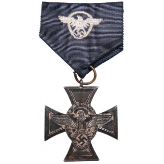 3ème croix de service longue dure pour le service fidèle de la police. Espenlaub militaria