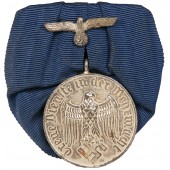Medalla de Largo Servicio en la Wehrmacht - 4 Años en barra de cinta. Magnético