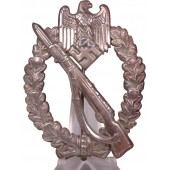 Distintivo d'assalto della fanteria Otto Schickle, con cerniera a base piccola. Incavo