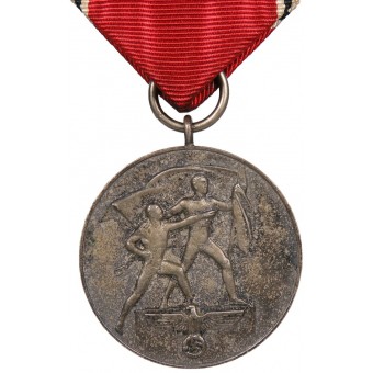 Troisième Reich, médaille à la mémoire du 13 mars 1938. Anschluss of Autriche. Espenlaub militaria
