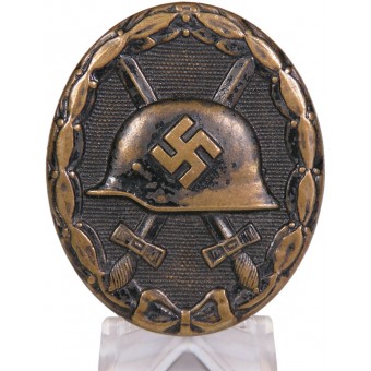 VerwundeTenabzeichen 1939, clase negra, Carl Wild. 107. Espenlaub militaria