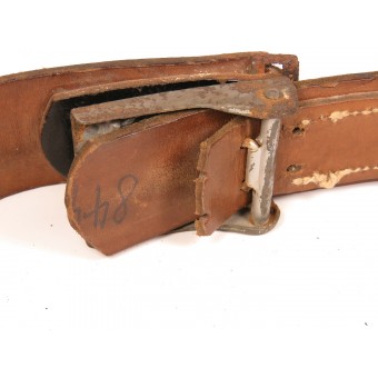 Cinturón de combate de Waffen-SS con hebilla de acero, 155/40-assmann. Espenlaub militaria