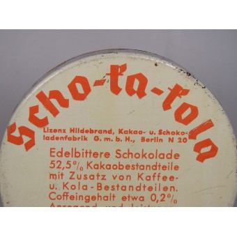 Wehrmacht leger chocolate tin-1938 - Scho-ka-kola, Sprengel, Hannover. Espenlaub militaria