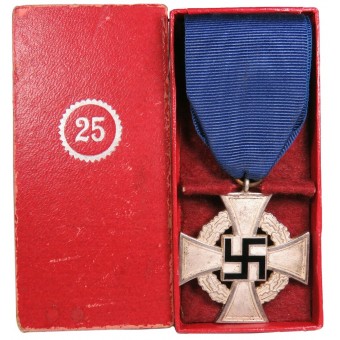 Croix 25 ans de service dans la fonction publique, 2ème classe dans une affaire. Wächtler & Lange. Espenlaub militaria