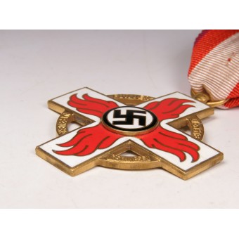 Third Reich Fire Brigade Cross for long service 1st class. Espenlaub militaria