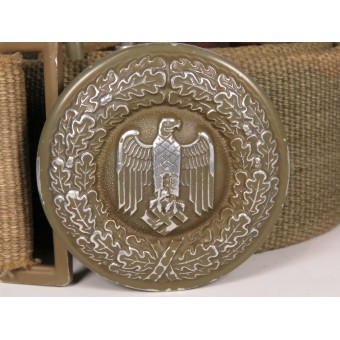 Tropical officers belt of the Wehrmacht. Length 100 cm. Espenlaub militaria