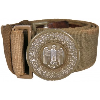 Cinturón de oficial tropical de la Wehrmacht. Longitud 100 cm. Espenlaub militaria