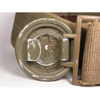 Cintura da ufficiale tropicale della Wehrmacht. Lunghezza 100 cm. Espenlaub militaria