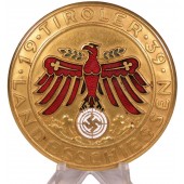 1939 Tirol Landesschiessen Premio de Tiro en Oro 52 mm