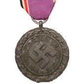 Medalj för tredje rikets luftförsvarstjänst av andra klass. Fur Verdienste im Luftschutz 1938