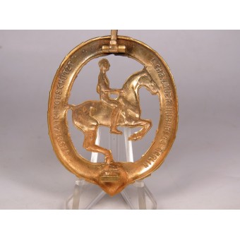 3 ° badge a cavallo Reich in oro - L.Chr.Lauer. Espenlaub militaria