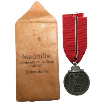 Medaille  Winterschlacht im Osten 1941/ 42 ( Ostmedaille) Friedrich Ort Wien. Espenlaub militaria
