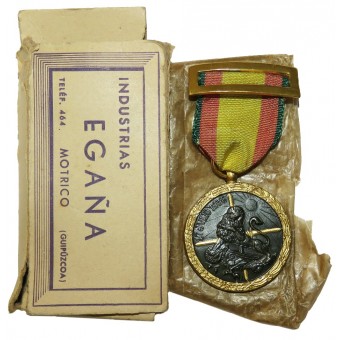 Medalj För den spanska kampanjen 1936-1939 Egana Industrias. Medalla de la Campaña Española. Espenlaub militaria