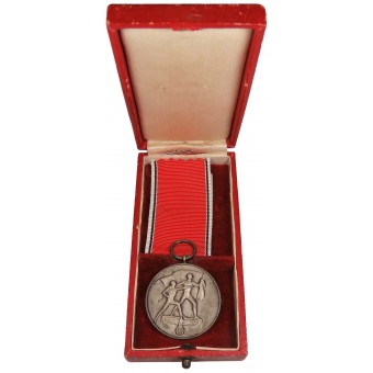 Medaglia del Terzo Reich in memoria dellAnschluss in Austria in un caso. Condizione perfetta. Espenlaub militaria