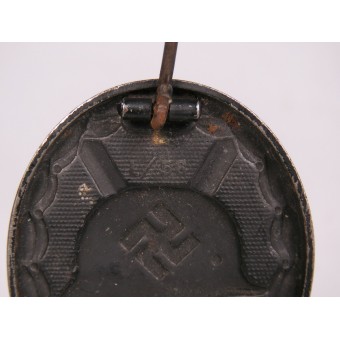 Чёрный знак за ранение 1939 LDO L/56 Funke & Brünninghaus. Железо!. Espenlaub militaria