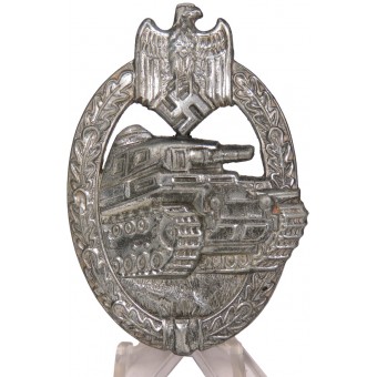 Panzerkampfabzeichen in Silber. Glanzverzinkt. R.K. Rudolf Karneth. Espenlaub militaria