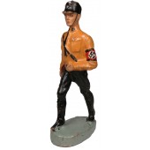 Figurine of an marching SS LAH guard soldier in early uniforms, Elastolin