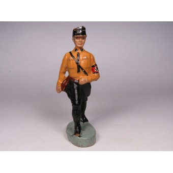 Figurine of an marching SS LAH guard soldier in early uniforms, Elastolin. Espenlaub militaria