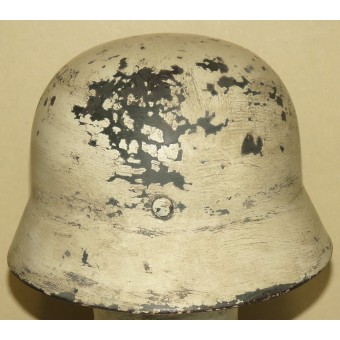 German helmet M35 ET 68/3251 in winter camouflage. Espenlaub militaria
