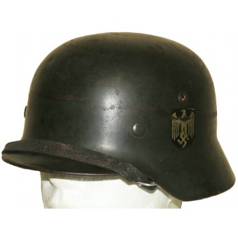 SD Wehrmacht Stahlhelm m35 NS64/5861 komplett. Espenlaub militaria