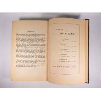 The book - Mein Kampf by Adolf Hitler, edition of 1942. Espenlaub militaria