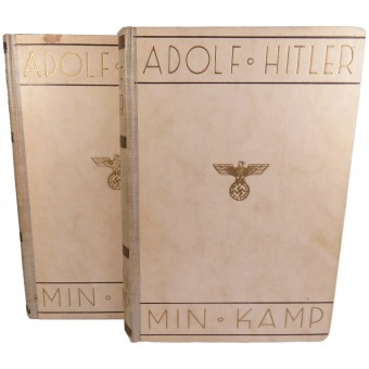 Adolf Hitlerin kirja Min Kamp norjalaisessa. Oslo 1942. Espenlaub militaria