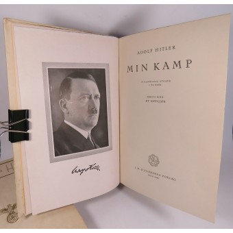 Das Buch Min Kamp von Adolf Hitler auf Norwegisch. Oslo 1942. Espenlaub militaria