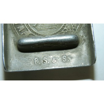 Fibbia in alluminio della Wehrmacht R.S. & S. Richard Sieper & Sohn. Espenlaub militaria